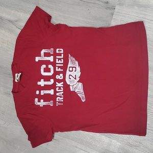 Abercrombie and Fitch Red Track Tshirt sz Large